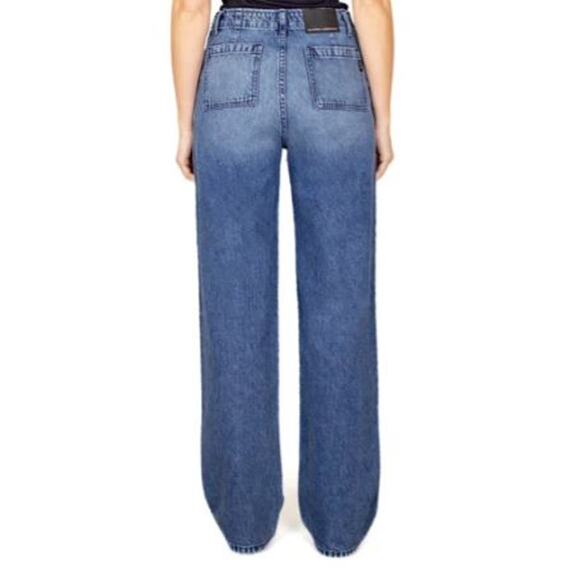 Modern American Fidelity Women’s Jeans Size 26 Blue Wide Leg / relaxed SAMPLE - Picture 2 of 13